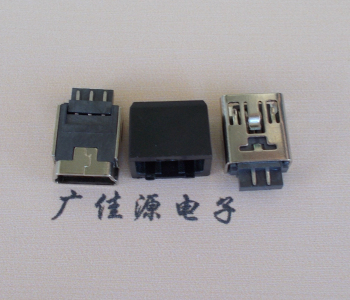 MINI USB 5P帶護套母座