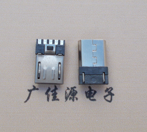 Micro USB 公頭焊線短體